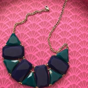 stylish blue and green necklace